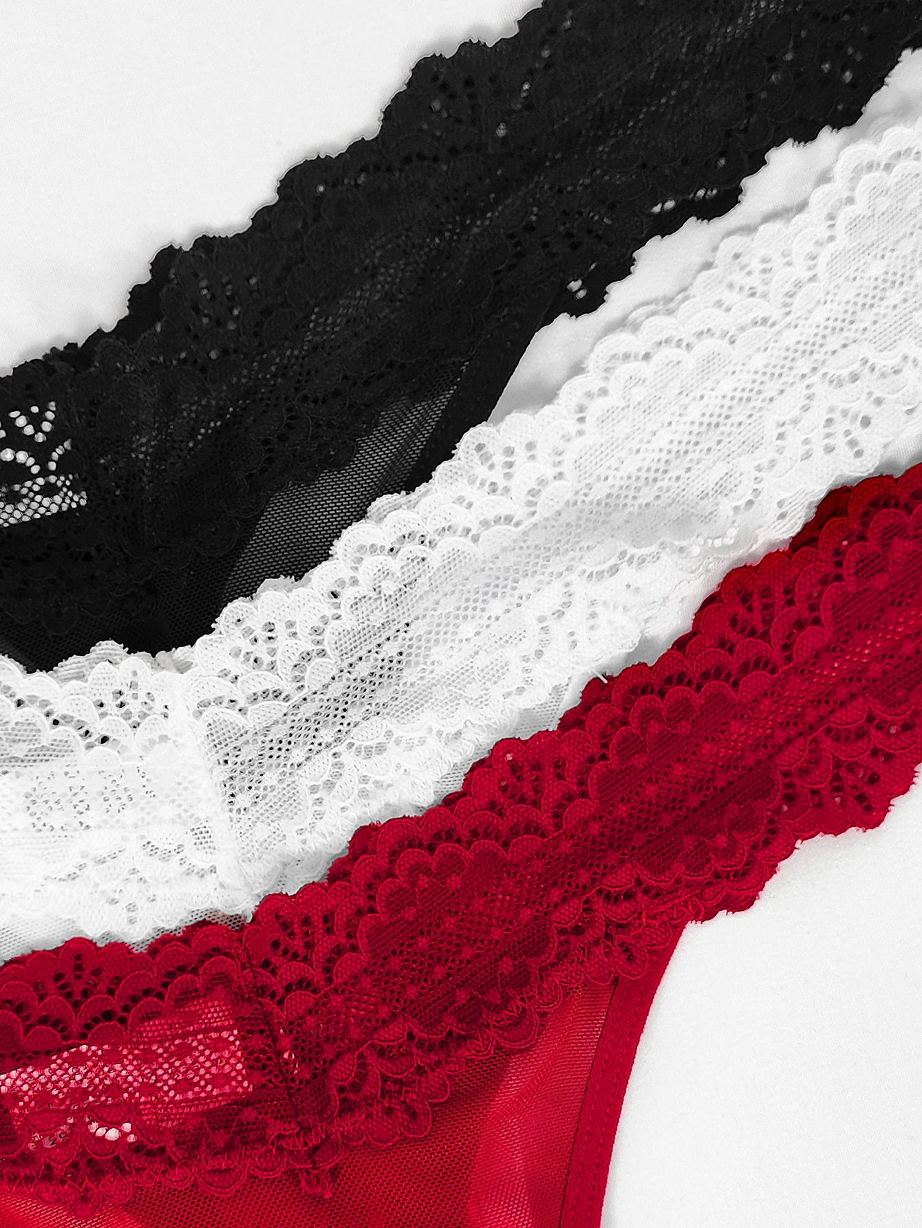 3pcs/Set Sexy Women G-string Underwear Multi Color Female Thongs Breathable Floral Panties Lady Underpants Intimate Lingerie