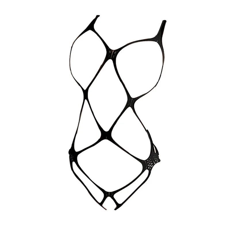 Sexy Fishnet Bodystocking Woman Underwear Open Bra Crothless Erotic Bodysuit Lingerie Hot Women Sex Costumes Mesh Stockings