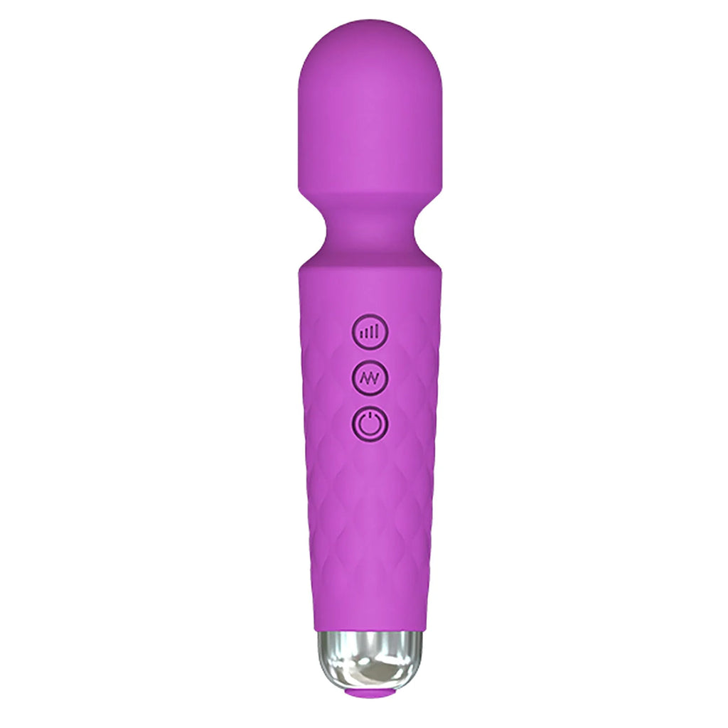 Masajeador personal con 8 velocidades y 20 modos de vibración. Potente, discreto y perfecto para el placer femenino. Color púrpura.