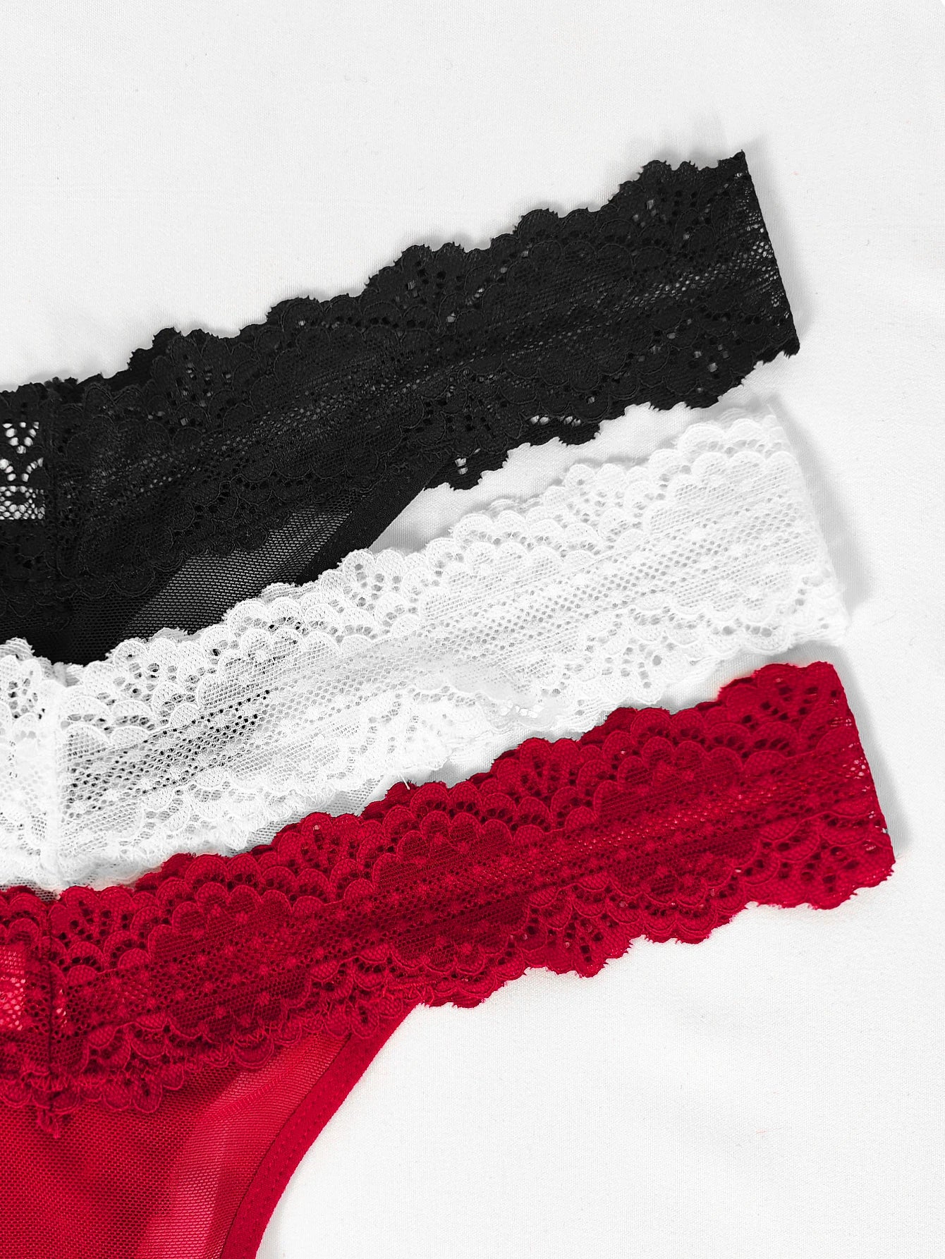 3pcs/Set Sexy Women G-string Underwear Multi Color Female Thongs Breathable Floral Panties Lady Underpants Intimate Lingerie